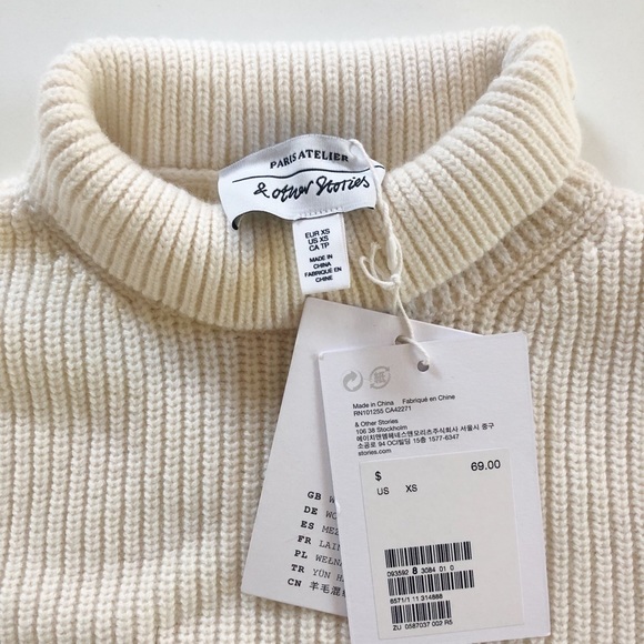 & Other Stories Cowl Neck Sweater NWT - Picture 5 of 9